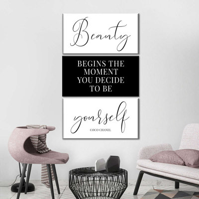 «Where Beauty Begins», reproduction sur toile