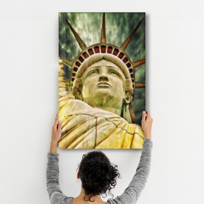 Élégante peinture murale en verre trempé de 13,8 po x 21,7 po | 100% verre trempé, épaisseur: 0,16 pouce | Imprimé UV pour des couleurs éclatantes | Parfait pour la décoration intérieure, le salon et les espaces de bureau