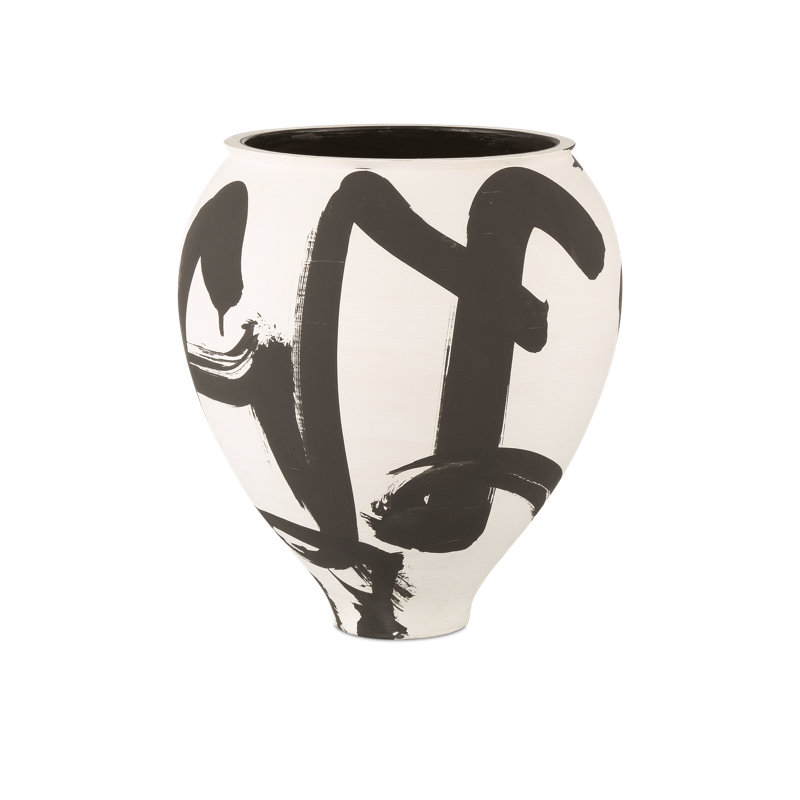 Grand vase Kenzo, H 12,25 po x l 11 po x P 11 po