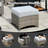 9 Pieces Patio Furniture Set With 53" Fire Pit Table, Outdoor Wicker Swivel Rocking Chairs With Comfy Cushions, All-weather High Back Sofa Couch Set For Backyard Or Lawn-1717321554