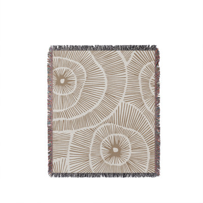 Ray Abstract Print Cotton Throw Blanket