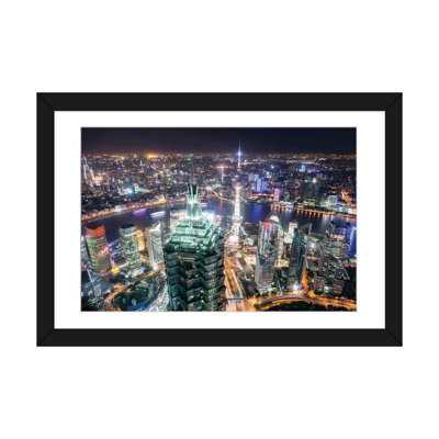 " Shanghai City At Night, China " by Matteo Colombo