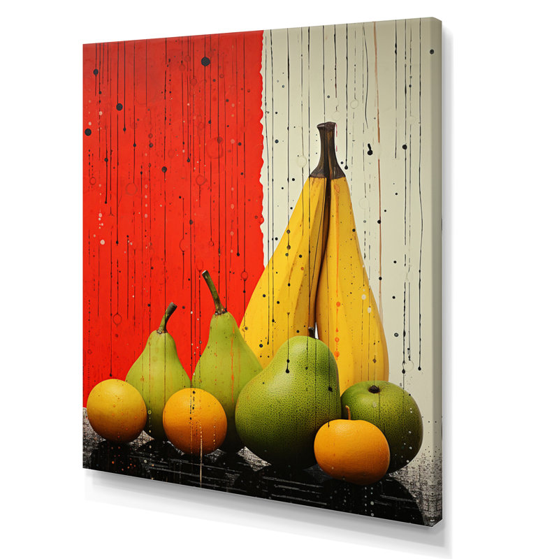 «Fruit Harvest Spectrum Différent II» sur toile, H 20 po x l 12 po x P 1 po
