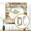 Rustic Farmhouse Weathered Planks - Grand miroir mural carré rétro pour chambre à coucher-100992049