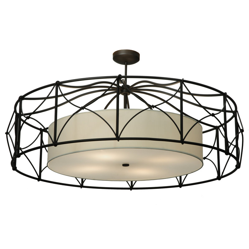 Plafonnier semi-encastré 4 lumières 53 po Aspen