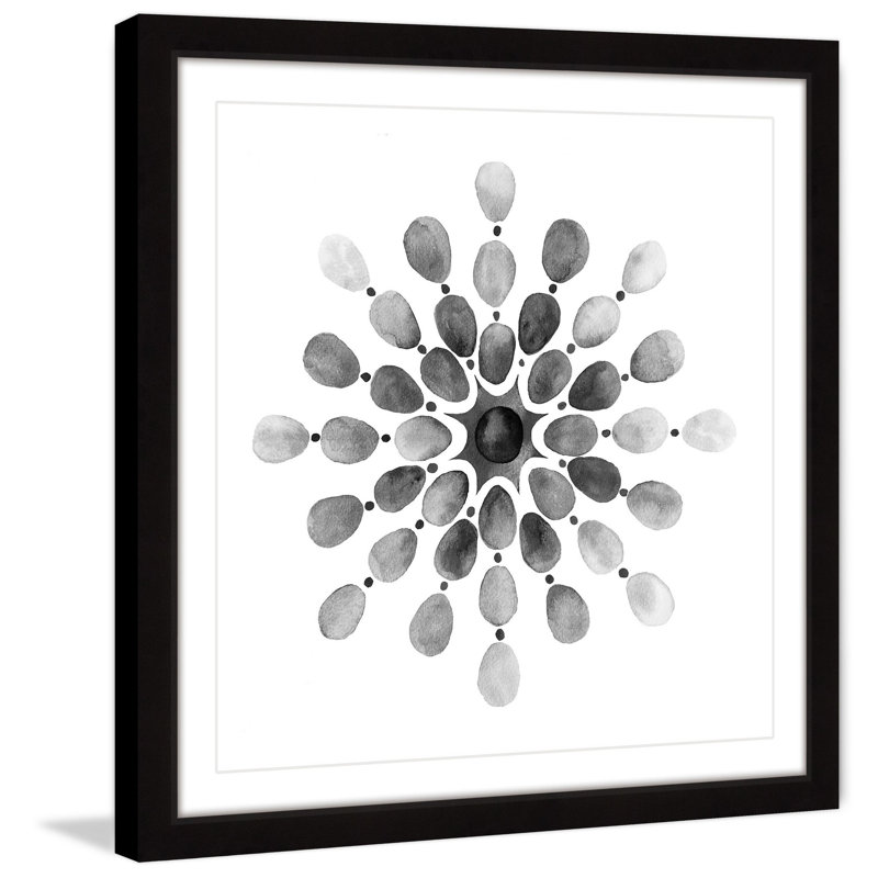 «From intérieur» - Impression sur papier encadrée, H 24 po x l 24 po x P 1,5 po, Cadre noir