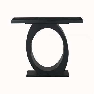 Modern Console Table with Egg-Shaped Base
