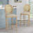 Ellar 30.25" Upholstered Bar Stool with Solid Wood Frame-296796456-296796462
