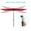 Parasol de marché rectangulaire lumineux 120 po x 84 po Mirela-829123276