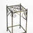 Stone Slab 2 Tier Small Square Cast Metal Plant Stand-114224105