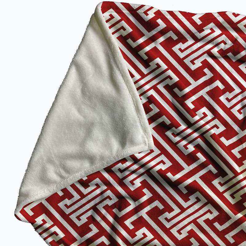 Jorgensen Geometric Blanket, Red