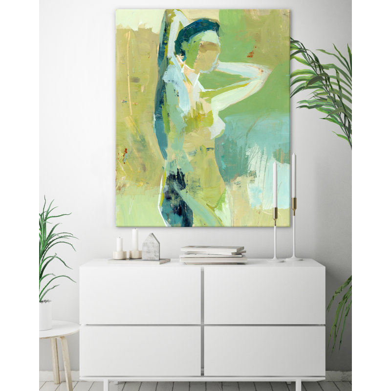 Backed By Green Print by Donna Weathers, Wrapped Canvas, 30" H x 24" W