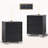 Louby Farmhouse Nightstands With Charing Station, Black-481973450