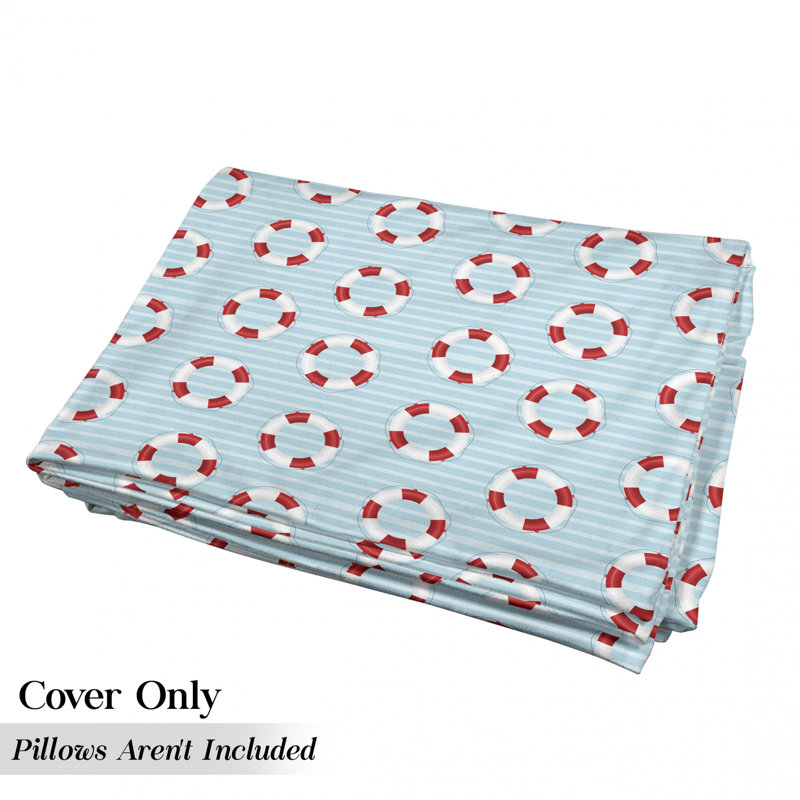 Housse de coussin d'extérieur Nautical Sea, H 2 po x l 27 po x P 88 po