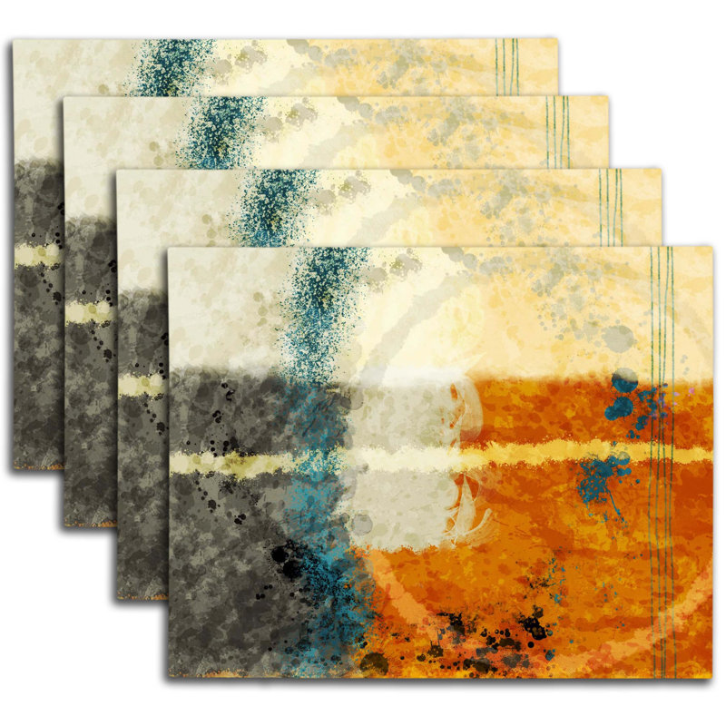 Napperon abstrait en polyester