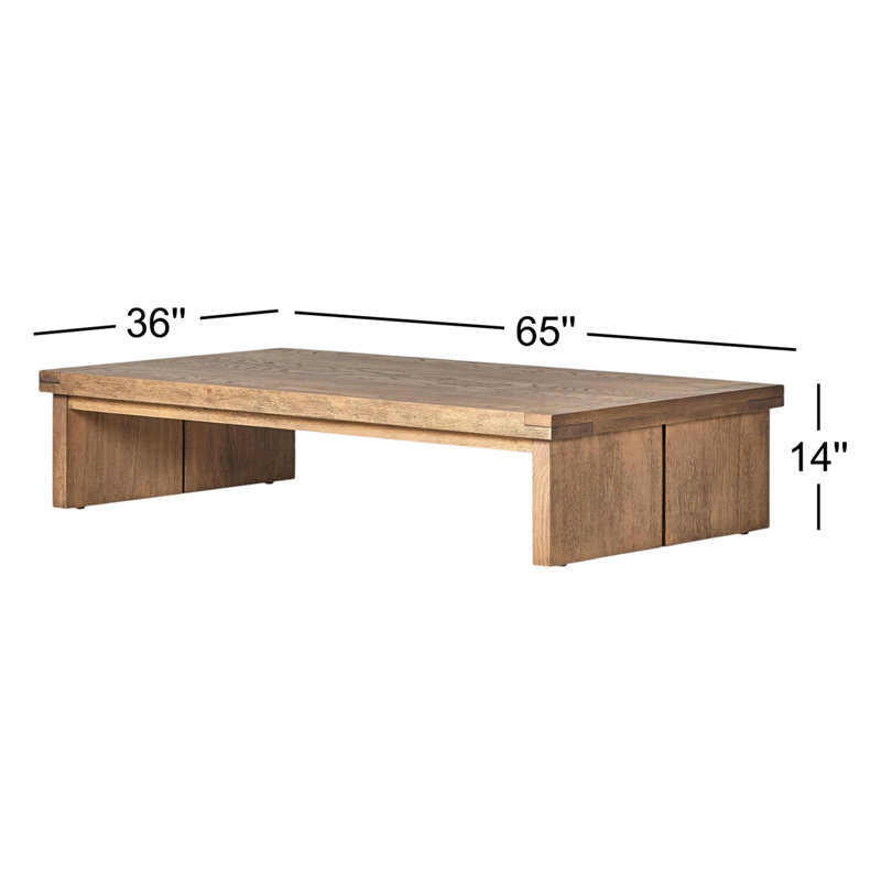 Warby Coffee Table, Worn Oak Veneer