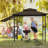 Double Roof Grill Gazebo with Extra Shadow BBQ Waterproof Canopy Outdoor Gazebos-114127573