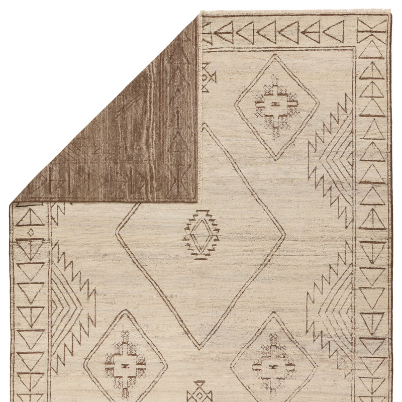 Jaipur Living Elvendria Handknotted Medallion Taupe Area Rug (10'X14' Rectangle), Rectangle 8' x 10'