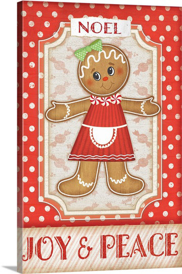 «Gingerbread Girl» par Jennifer Pugh, impression, H 30 po x l 20 po, Toile