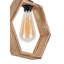 Lustre élégant en bois, finition naturelle, 11,8 po x 10,2 po | Hauteur réglable (jusqu'à 27,6 pouces) | Douille E27, 40 W maximum | Certifié CE | Parfait pour les salles à manger, les espaces de vie et les intérieurs modernes-951512917