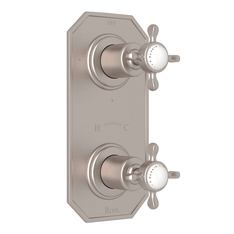 Edwardian™ 1/2" Thermostatic Trim with Diverter, Satin Nickel