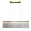 Lustre rectangulaire à 2 lumières pour îlot de cuisine Achai