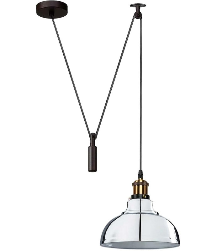 1 - Light Dome Pendant, Chrome