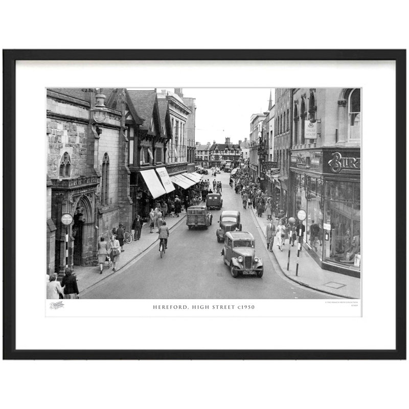 Hereford, High Street C1950 by Francis Frith - Single Picture Frame Print, 45cm H x 60cm W x 2.3cm D
