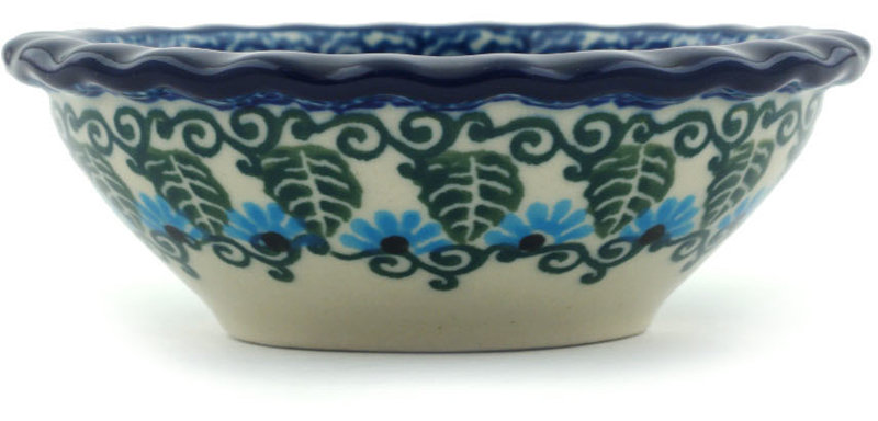 Forget Me Not Stoneware Salad Bowl