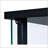 Black Glass 3-Shelf Curio Cabinet