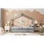 Lit en bois avec couchette-1684516696