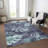 Machine Washable Indoor/Outdoor Xhevrie Blue Rug-1398081237