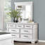Miroir de commode 7 tiroirs blanc