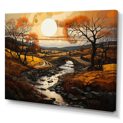 «Countryside the Old Bridge IV», reproduction sur toile
