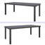 Table de salle à manger rectangulaire pour l'extérieur