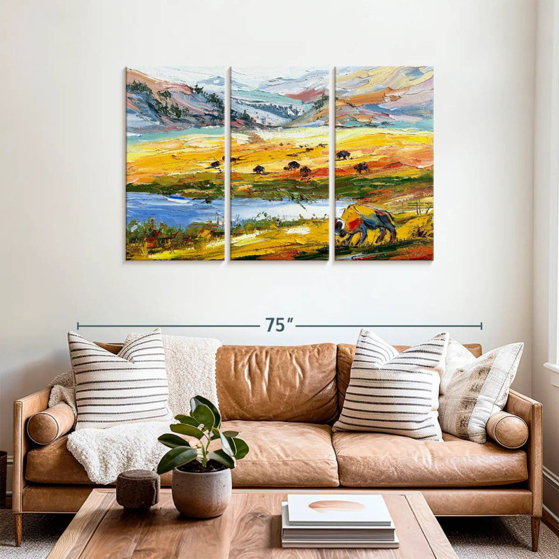 Alvord couleurs de Yellowstone, H 36 po x l 57 po