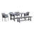 7 - Person Patio Dining Set with Rectangular Table , Cushions Included