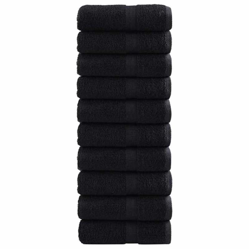 Premium Bath Towels SOLUND 600Gsm, Blue, Hand Towels - 2 Pack, 50cm L x 30cm W