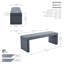Banc rembourré en tissu Ellayah-1345844606