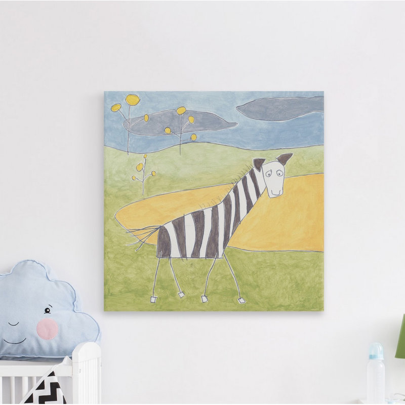 Reproduction de zèbre de Parke Quinn sur toile tendue, H 32 po x l 32 po x P 1,5 po