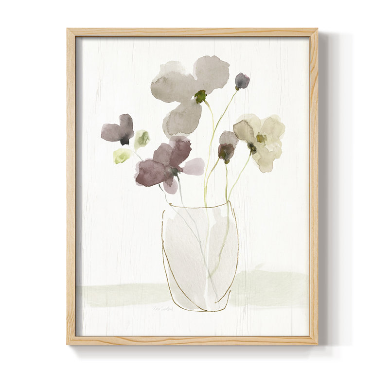 Choisissez «Happy Bouquet II», reproduction encadrée - bois massif, H 21 po x l 17 po