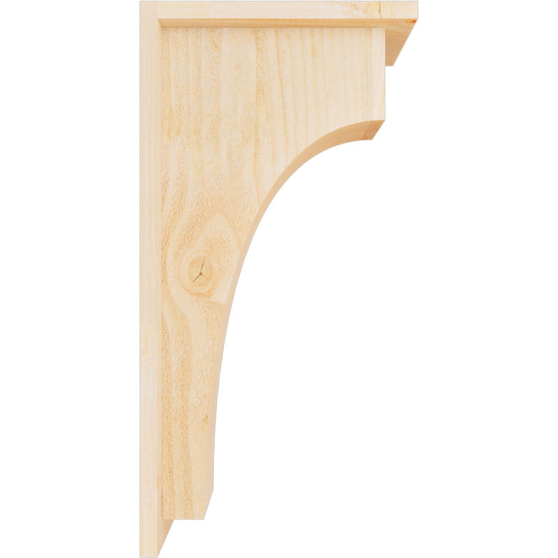 Corbeau Huntington avec plaque arrière, H 24 po x l 6 po x P 12 po, Sapin de Douglas, Sciage brut