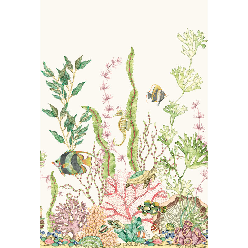 Venicio Floral Wallpaper, White