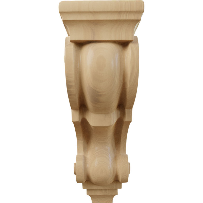 Corbeaux de bois prêts à être peints ou teints - H 10 po x l 5 po, Cerisier
