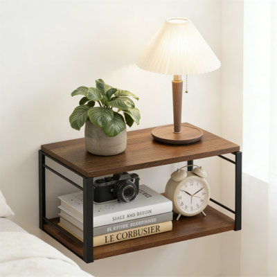 40cm W Metal Bedside Table