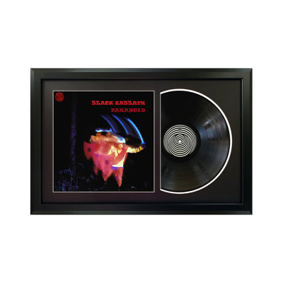 Black Sabbath "Paranoid" Framed Record with Black Mat