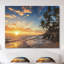 « Paradise Tropical Island Beach with Palms » par Valio84sl - impression photographique sur du métal-1204702864-1204702954-1127495421