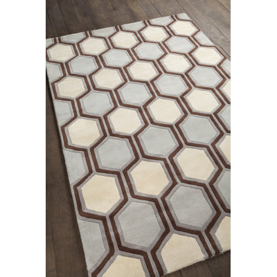 Inhabit Designer Blue/Off White Area Rug