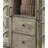 Velika Weathered Gray Finish Console Table W/ 1 Open Compartment Storage