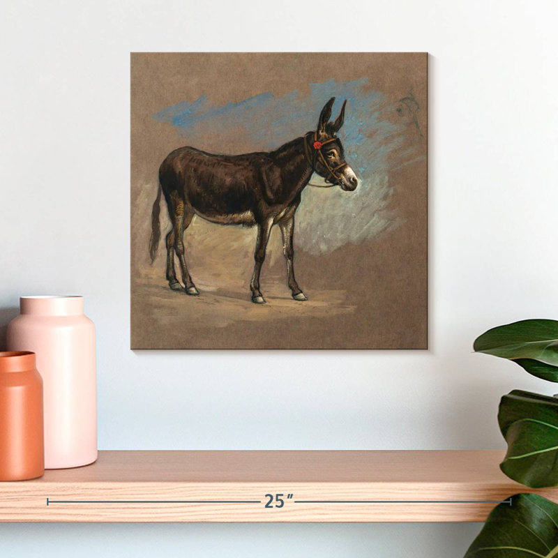 Brampt Study. A Mule, 16" H x 16" W